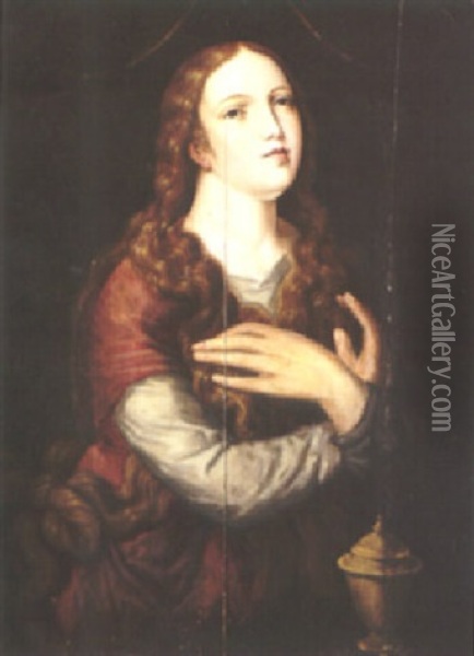 Mary Magdalene At Prayer Oil Painting - Lucas Cranach the Elder