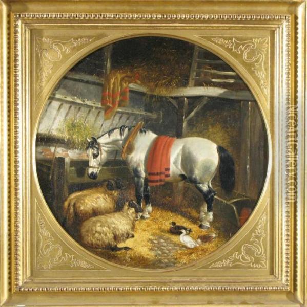 Frederickherring Jr. Workhorse Oil Painting - Lewis John Wood