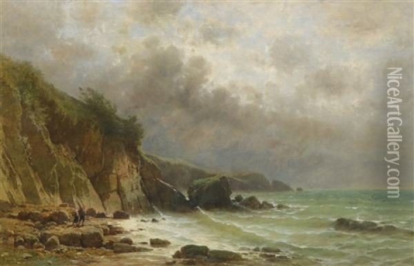 Avant La Tempete Oil Painting - Gustave Castan