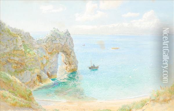 Nearlulworth, Dorset Oil Painting - Frederick B. Kerr