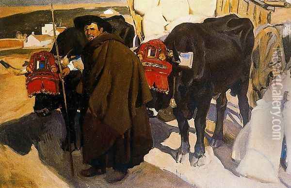 The castillan boyero Oil Painting - Joaquin Sorolla Y Bastida