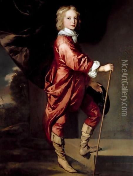 Portrait Of Charles Dormer, 2nd Earl Of Carnarvon (1632-1709) Oil Painting - Sir Peter Lely