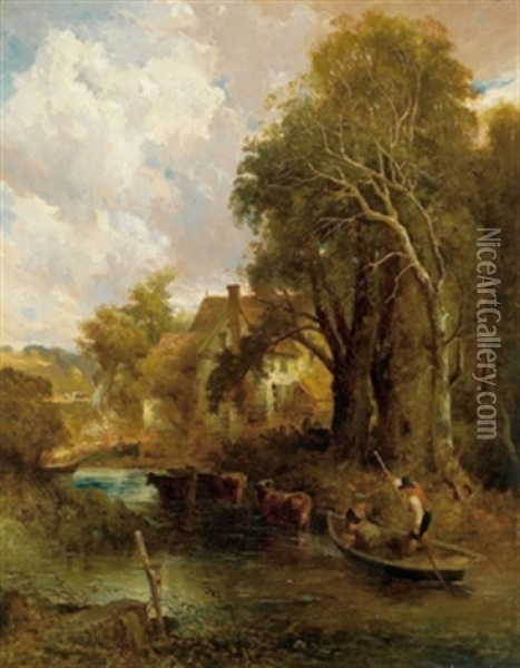 Muhle Am Flus Oil Painting - John Constable