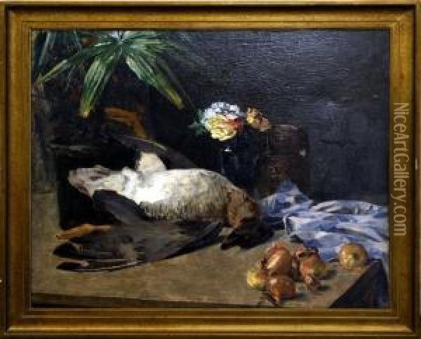 [nature Morte] Oil Painting - Gustave Vanaise