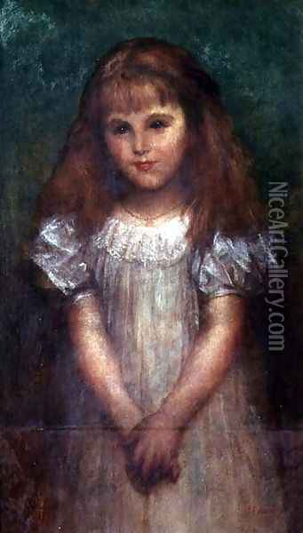 Nellie Ionides Oil Painting - George Frederick Watts