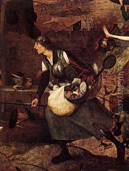 Dulle Griet (detail) 1562 2 Oil Painting - Jan The Elder Brueghel