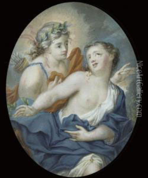 Apollo And Daphne Oil Painting - Rosalba Carriera