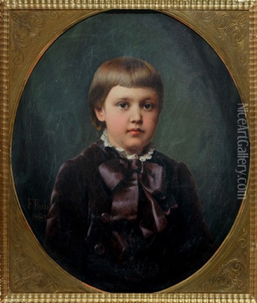 Kinderbildnis Oil Painting - Franz Russ the Elder
