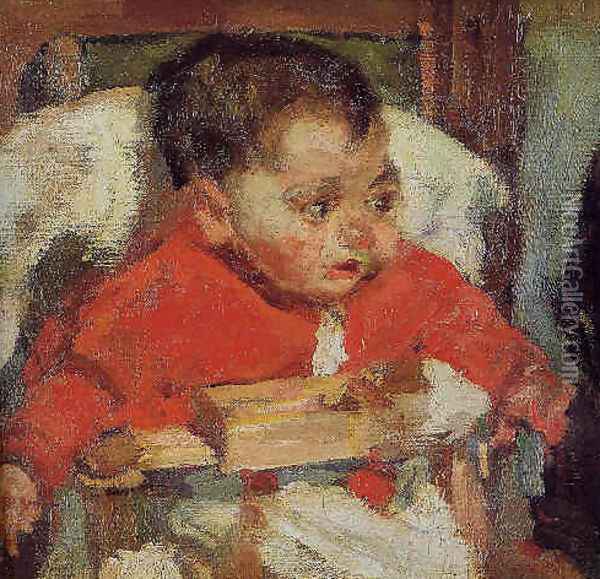 Nen de la Trona Oil Painting - Francisco Arasa