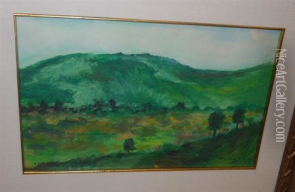 Verdant Hills Oil Painting - Chauncey Foster Ryder