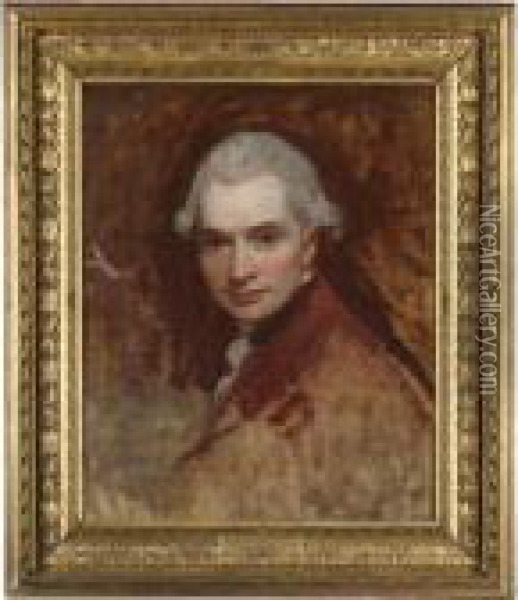 Self Portrait Oil Painting - George Romney