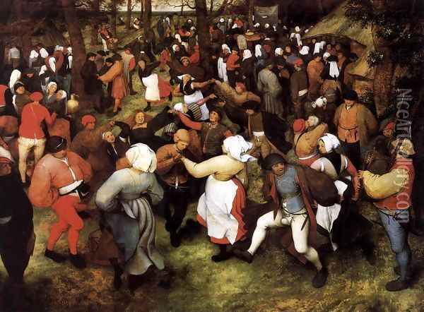 Wedding Dance in the Open Air Oil Painting - Pieter the Elder Bruegel