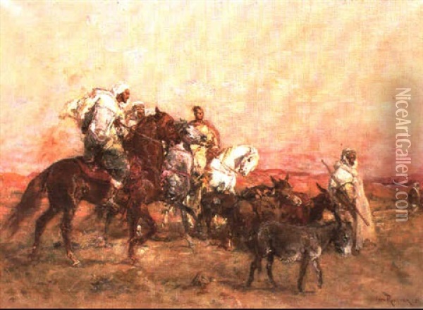 Les Cavaliers Oil Painting - Henri Emilien Rousseau