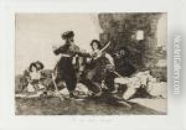 Ya No Hay Tiempo Oil Painting - Francisco De Goya y Lucientes