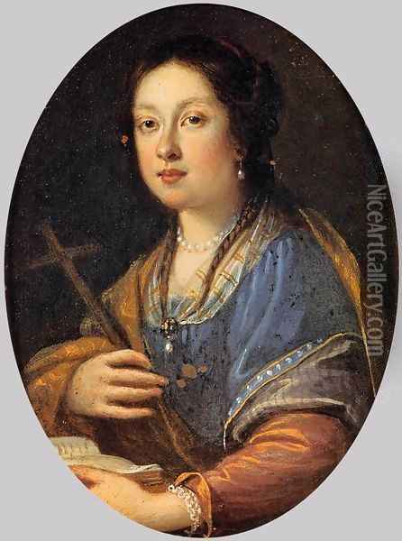 Portrait of Margherita de' Medici Oil Painting - Justus Sustermans