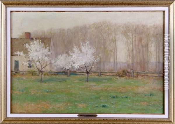 May Morning Oil Painting - Bruce Crane