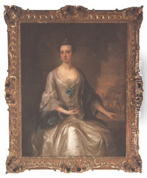 Portrait Of Sir Samuel Fludyer Oil Painting - Jean-Baptiste van Loo