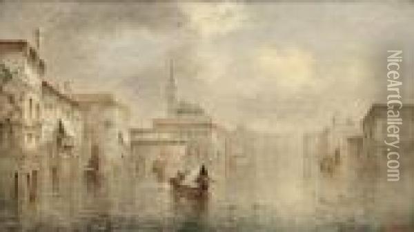 Venice In Mist Oil Painting - James Salt