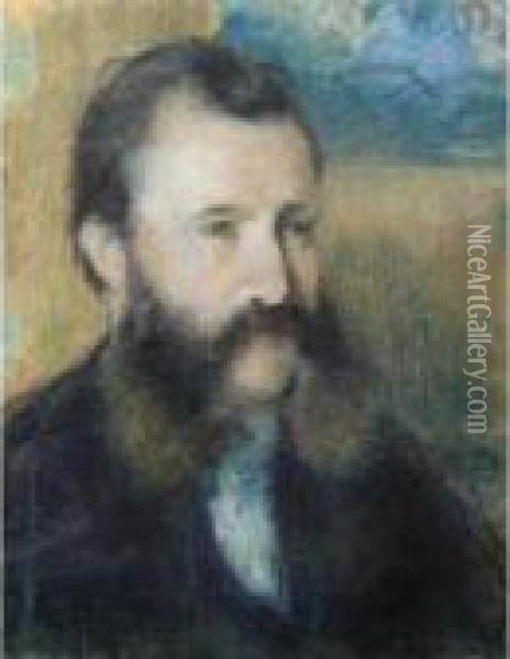 Portrait De Monsieur Louis Estruc Oil Painting - Camille Pissarro