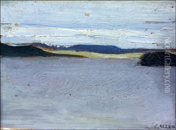 Jarvimaisema Oil Painting - Akseli Valdemar Gallen-Kallela