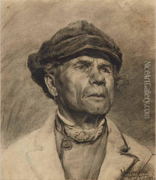 Portrait Of A Man Oil Painting - John Hauser