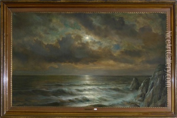 Clair De Lune Sur La Mer Oil Painting - Joseph Schippers