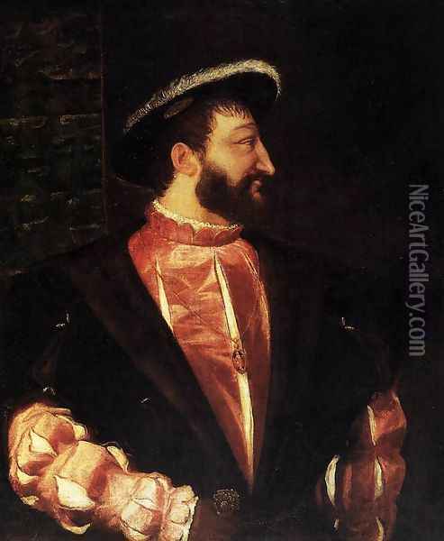 Portrait of Francis I Oil Painting - Tiziano Vecellio (Titian)