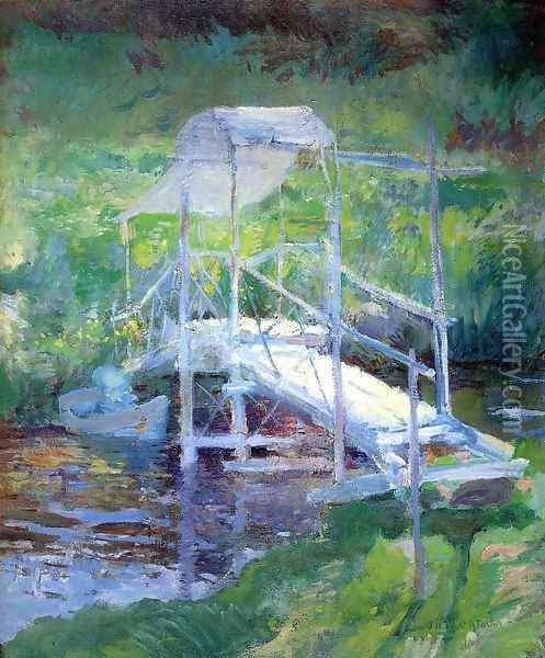 The White Bridge2 Oil Painting - John Henry Twachtman