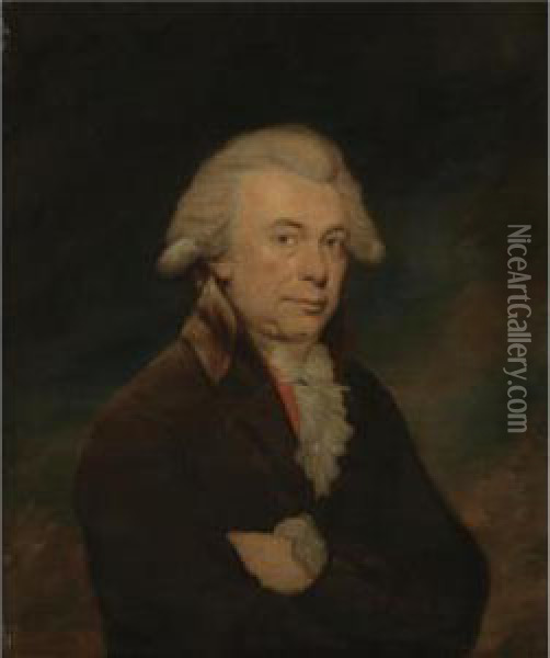 Portrait Of A Man Oil Painting - Lemuel Francis Abbott