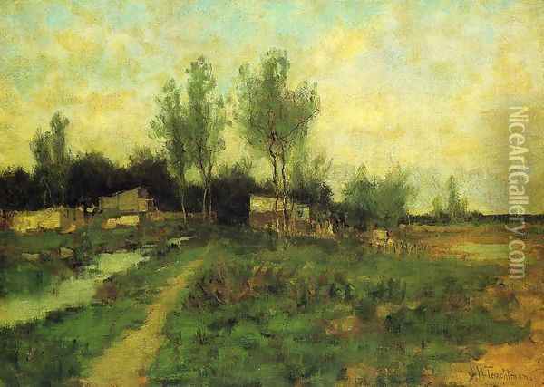 Country Path Oil Painting - John Henry Twachtman