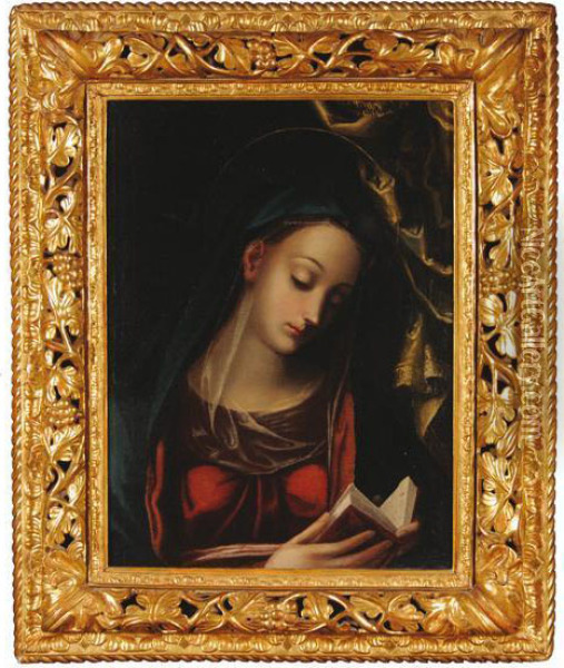 Madonna Del Libro Oil Painting - Domenico Beccafumi