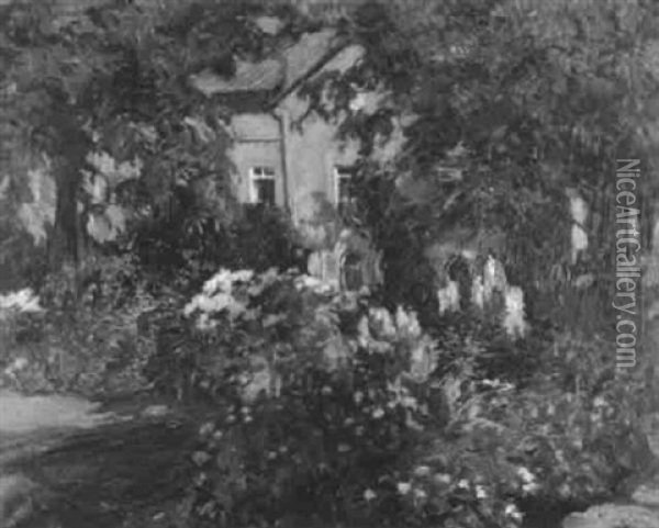 Das Geburtshaus In Schonau Oil Painting - Wilhelm Hempfing