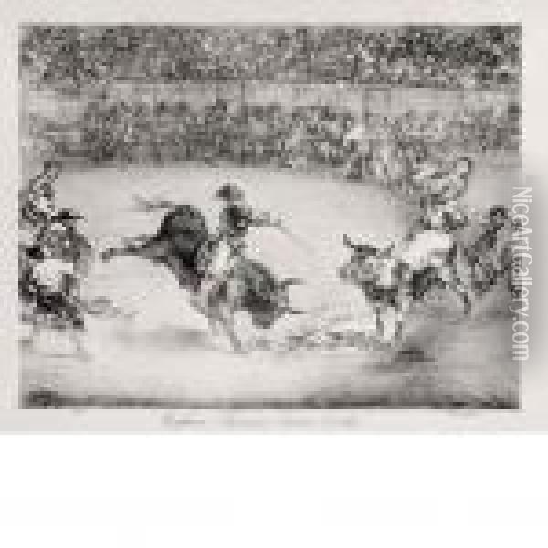 El Famoso Americano, Mariano Ceballos Oil Painting - Francisco De Goya y Lucientes
