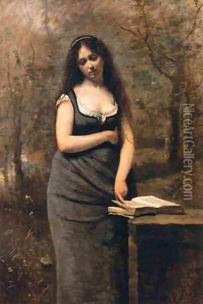 Valleda Oil Painting - Jean-Baptiste-Camille Corot