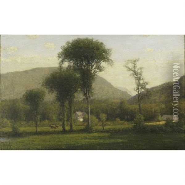 Canaan, Connecticut (study) Oil Painting - Henry A. Ferguson