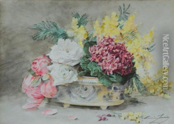  Jardiniere Fleurie  Oil Painting - Madeleine Jeanne Lemaire