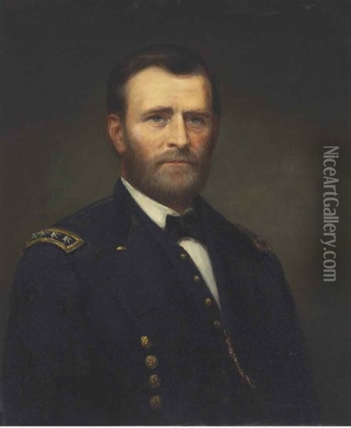 Portrait Of General Ulysses S. Grant, 1875 Oil Painting - Daniel Huntington