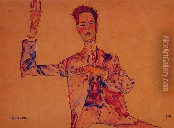 Willy Lidi Oil Painting - Egon Schiele