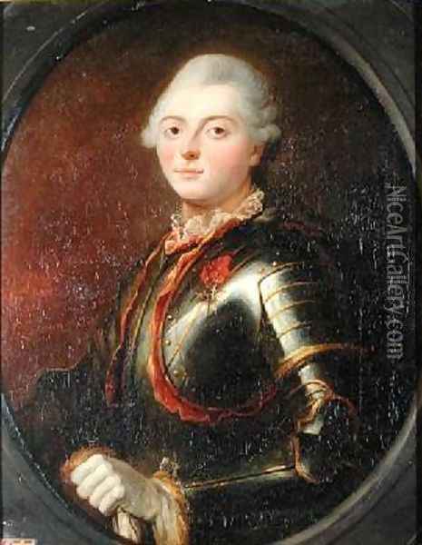 Admiral Charles-Henri Theodat 1729-94 Count of Estaing Oil Painting - Jean Baptiste Lebrun