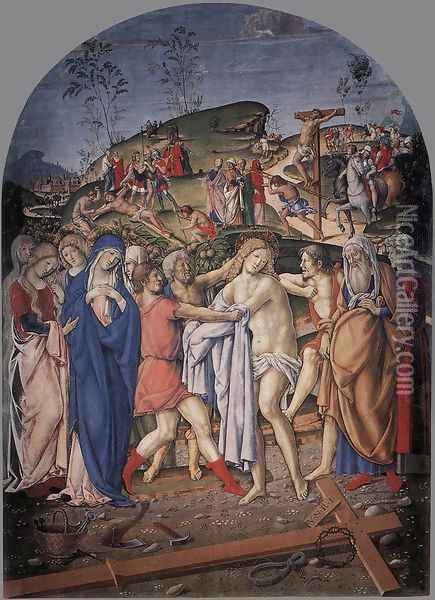 Madonna del Terremoto 1467 Oil Painting - Francesco Di Giorgio Martini