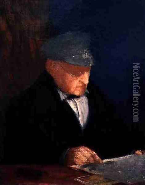 Rene-Hilaire de Gas, Grandfather of the Artist Oil Painting - Edgar Degas
