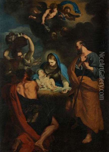Die Geburt Christi Oil Painting - Carlo Maratta