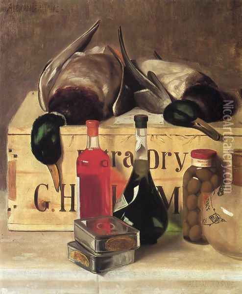 Still Life with Mallards Oil Painting - Alexander Pope