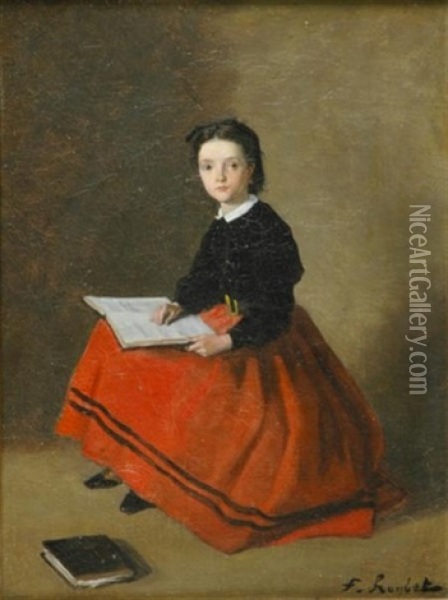 Young Girl Oil Painting - Ferdinand Victor Leon Roybet