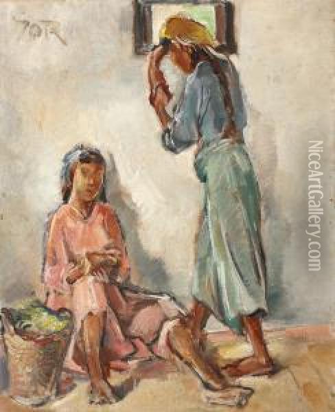 Tataroaice Oil Painting - Petre Iorgulescu Yor