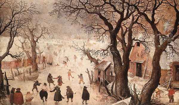 Winter Landscape 2 Oil Painting - Hendrick Avercamp