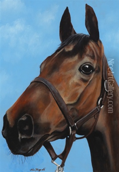 Red Rum Oil Painting - John Fitzgerald