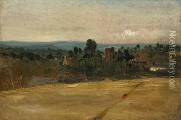 Englische Landschaft Oil Painting - John Constable