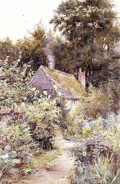 The Garden Path Oil Painting - Katherine Montagu Wyatt