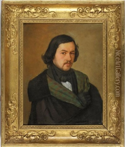 Portrait De Joseph Dessaix Oil Painting - Paul Cabaud